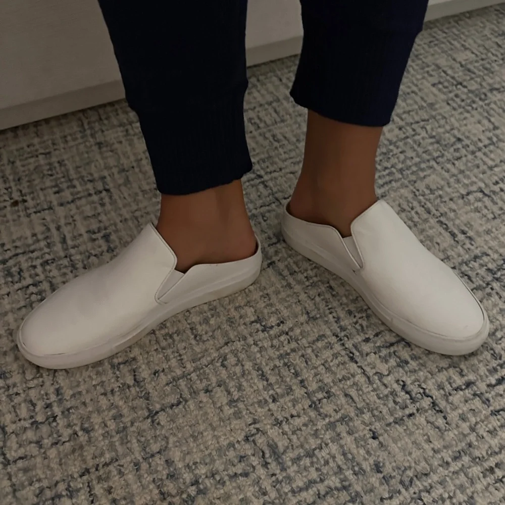 Porte & Paire White Backless Slip on Sneakers (exclusive to Net a Porter) - Picture 12 of 16